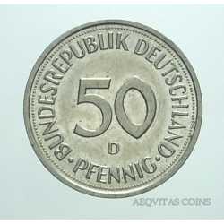 Germany - 50 Pfennig 1992 D