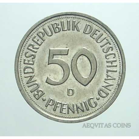 Germany - 50 Pfennig 1992 D