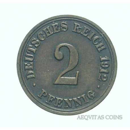 Germany - 2 Pfennig 1912 A