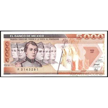 Mexico - 5000 Pesos 1989