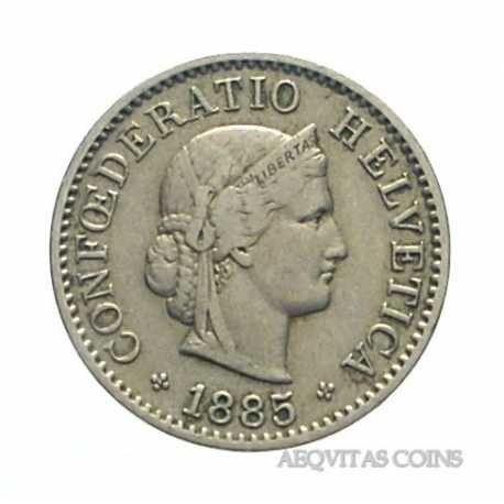 Switzerland - 5 Rappen 1885