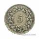 Switzerland - 5 Rappen 1885