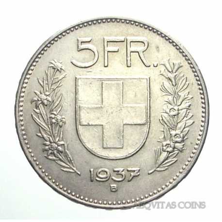 Switzerland - 5 Francs 1937
