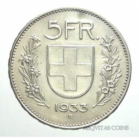 Switzerland - 5 Francs 1933