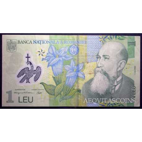 Romania - 1 Leu 2005 Polymer