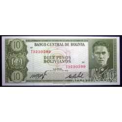 Bolivia - 10 Pesos 1962