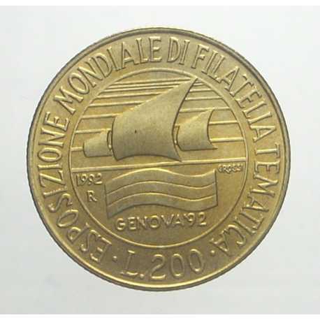 200 Lire 1992 - Filatelia