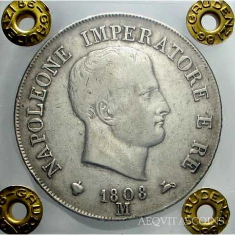 Napoleone I - 5 Lire 1808 M