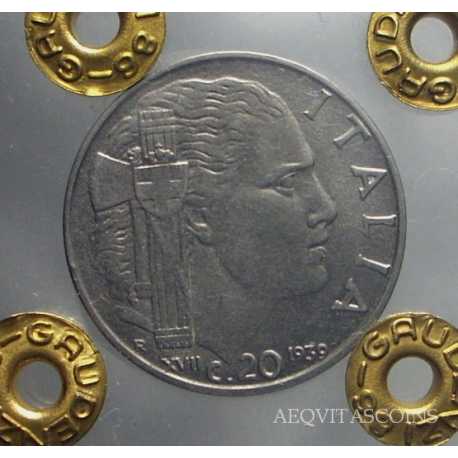Vitt. Eman. III - 20 Cent 1939 Magn.