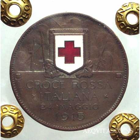Vitt. Eman. III - 10 cent 1915 Croce Rossa