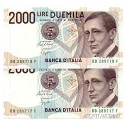 2000 Lire Marconi 1983 Numeri Verdi