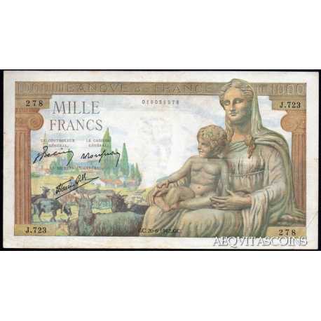 France - 1000 Francs 1942