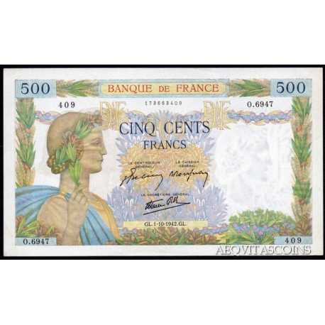 France - 500 Francs 1942