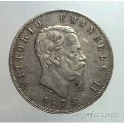 Vitt. Eman. II - 5 Lire 1875 M