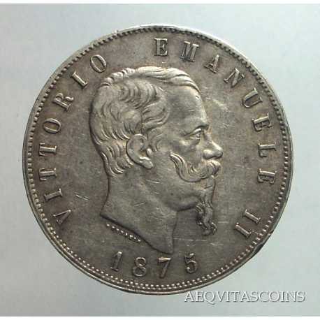 Vitt. Eman. II - 5 Lire 1875 M