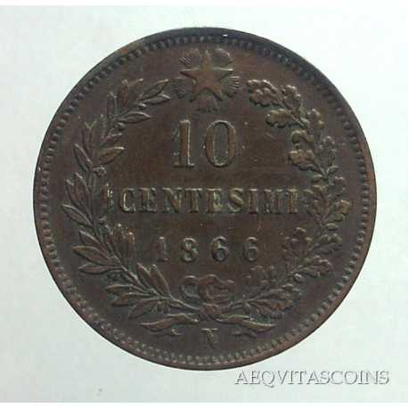 Vitt. Eman. II - 10 Cent 1866 N