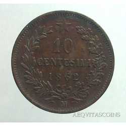 Vitt. Eman. II - 10 Cent 1862 M