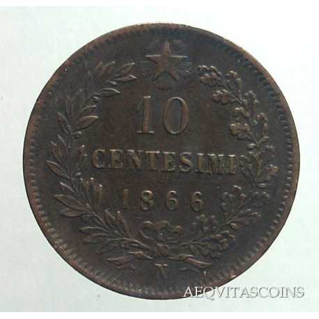 Vitt. Eman. II - 10 Cent 1866 N