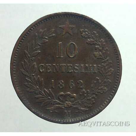 Vitt. Eman. II - 10 Cent 1862 M
