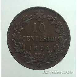 Umb. I - 10 Cent 1894 BI