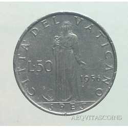Vaticano - 50 Lire 1956