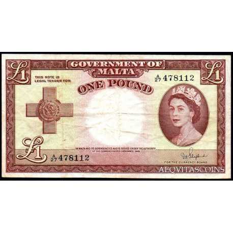 Malta - 1 Pound 1949