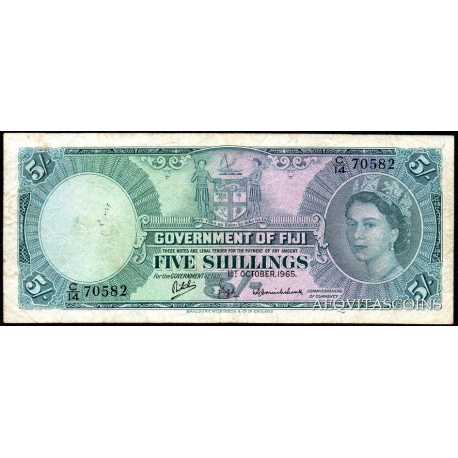 Fiji - 5 Shillings 1965