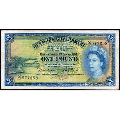 Bermuda - 1 pound 1966