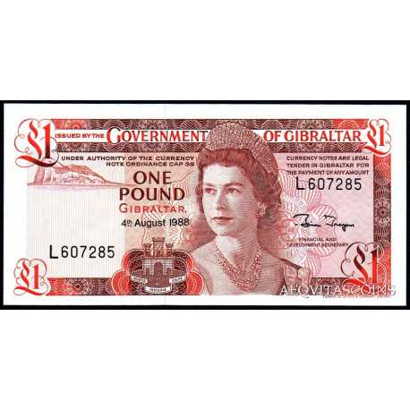 Gibilterra - 1 pound 1988