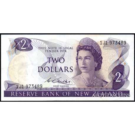 New Zealand - 2 Dollars 1968 / 75