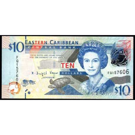East Caribbean - 10 Dollars 2008