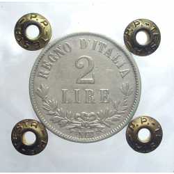 2 Lire 1863 N Valore