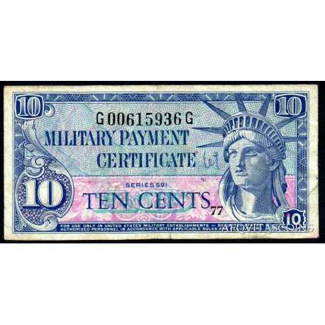 USA - 10 Cent 1961 Certificato Militare