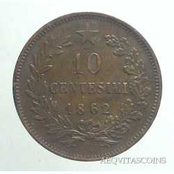 Vitt. Eman. II - 10 Cent 1862 M