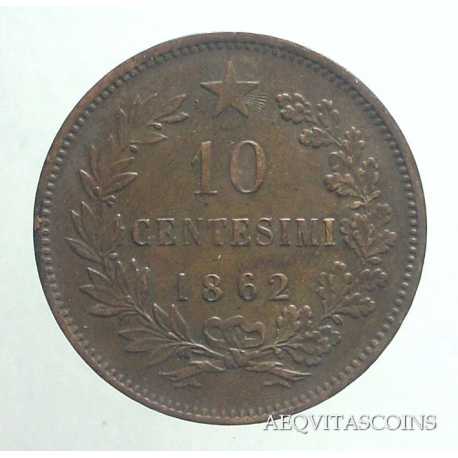 Vitt. Eman. II - 10 Cent 1862 Parigi