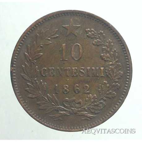 Vitt. Eman. II - 10 Cent 1862 M