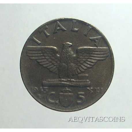Vitt. Eman. III - 5 Cent 1943 R