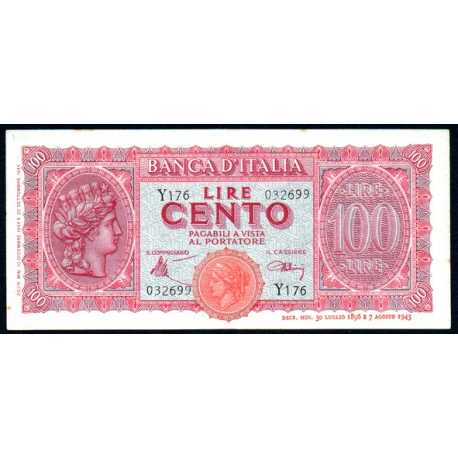 100 Lire 1944 Turrita