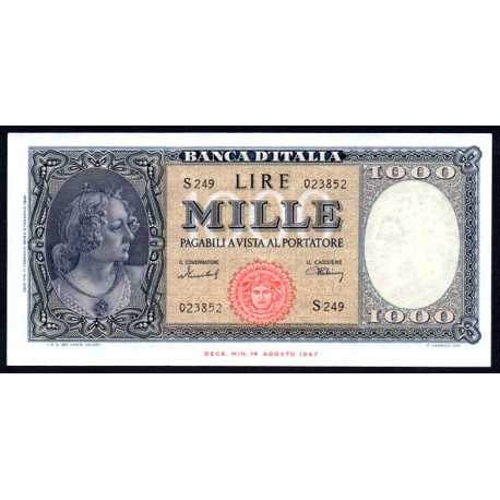 1000 Lire Medusa 1949 RRR
