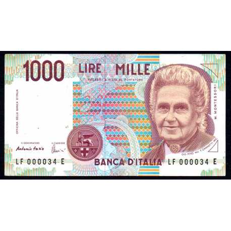 1000 Lire Montessori N.B.