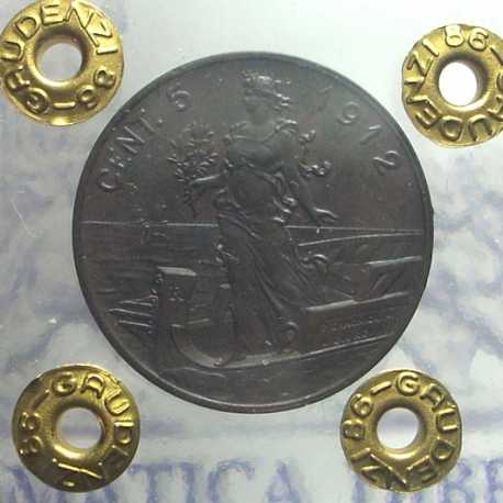 Vitt. Eman. III - 5 Cent 1912 NC