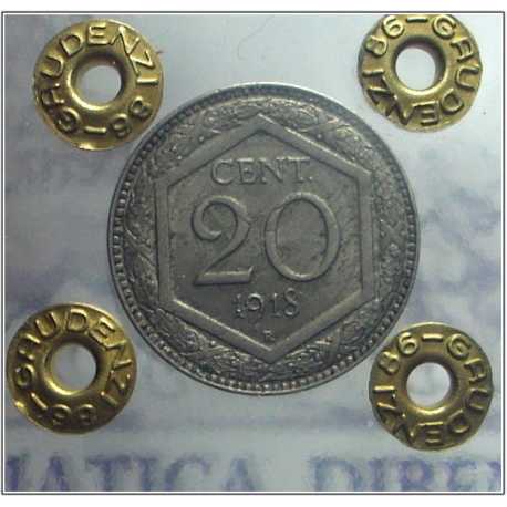 Vitt. Eman. III - 20 Cent Es 1918 L