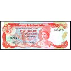 Belize - 5 Dollars 1980