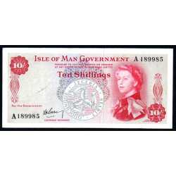 Isle of Man - 10 shillings 1961