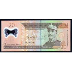 Repubblica Dominicana - 20 Pesos Oro 2009