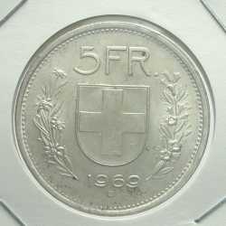 Svizzera - 5 Franchi 1969