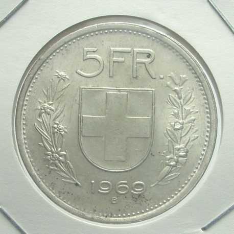 Svizzera - 5 Franchi 1969